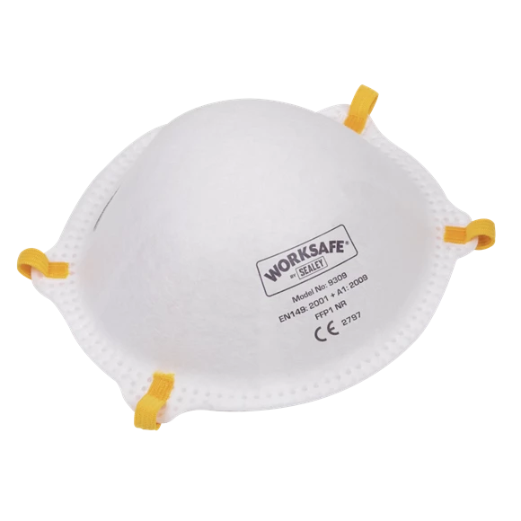 Sealey FFP1 Cup Mask - Pack Of 10 3 Sealey FFP1 Cup Mask - Pack Of 10 - Image 3