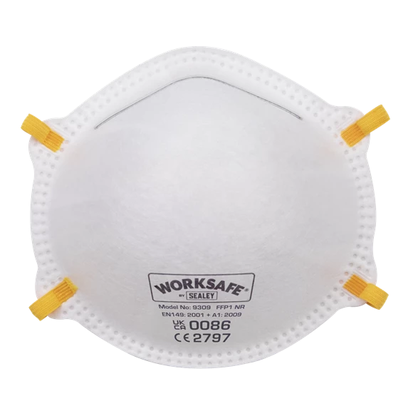 Sealey FFP1 Cup Mask - Pack Of 10 2 Sealey FFP1 Cup Mask - Pack Of 10 - Image 2