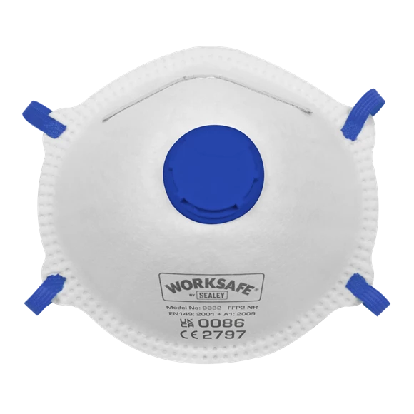 Sealey FFP2 Valved Cup Mask - Pack Of 3 4 Sealey FFP2 Valved Cup Mask - Pack Of 3 - Image 4