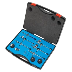 Sealey 10pc Mini Air Brush Kit Gravity/Suction Feed -Bodyshop Store AB936 PIC2