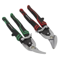 Sealey 2pc High Leverage Offset Aviation Tin Snip Set -Bodyshop Store AK69072 PIC2 DFC0630804 1