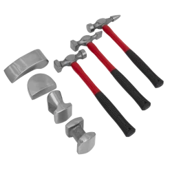 Sealey 7pc Drop-Forged Panel Beating Set With Fibreglass Shafts -Bodyshop Store CB707.V2 DFC0213238 1