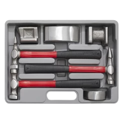 Sealey 7pc Drop-Forged Panel Beating Set With Fibreglass Shafts -Bodyshop Store CB707.V2 STRAIGHT DFC0213245 1
