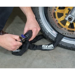 Sealey 10mm X 1.5m Motorcycle Chain Lock -Bodyshop Store CL9512.V3 ACT UNLOCKING 1