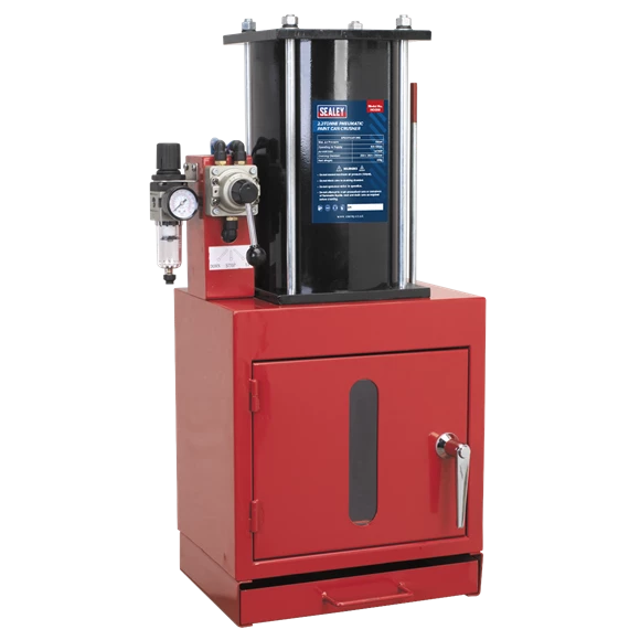 Sealey 2.2tonne Pneumatic Paint Can Crusher 1 Sealey 2.2tonne Pneumatic Paint Can Crusher