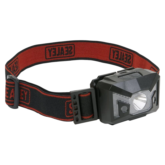 Sealey 3W SMD LED & 2 Red LED Head Torch With Auto-Sensor 3 Sealey 3W SMD LED & 2 Red LED Head Torch With Auto-Sensor - Image 3