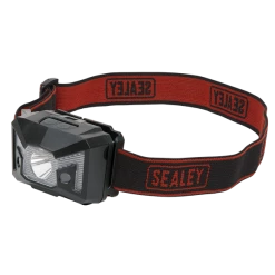 Sealey 3W SMD LED & 2 Red LED Head Torch With Auto-Sensor 7 Sealey 3W SMD LED & 2 Red LED Head Torch With Auto-Sensor -Bodyshop Store HT03LED.V5 PIC2 DFC1097097 1