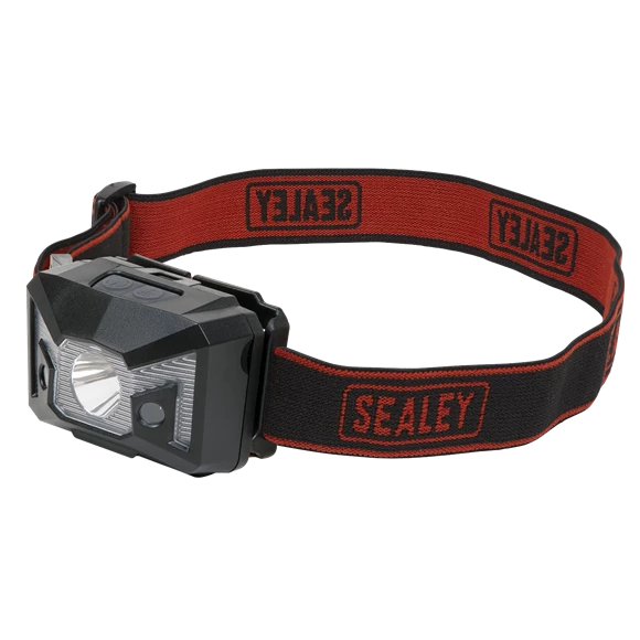Sealey 3W SMD LED & 2 Red LED Head Torch With Auto-Sensor 4 Sealey 3W SMD LED & 2 Red LED Head Torch With Auto-Sensor - Image 4