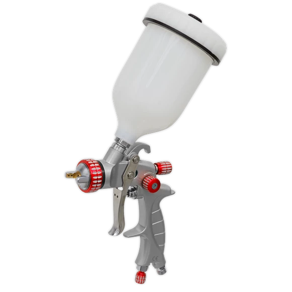 Sealey Professional HVLP Gravity Feed Spray Gun - 1.3mm Set-Up 1 Sealey Professional HVLP Gravity Feed Spray Gun - 1.3mm Set-Up