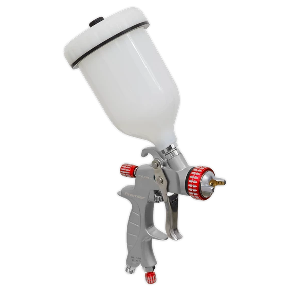 Sealey Professional HVLP Gravity Feed Spray Gun - 1.3mm Set-Up 2 Sealey Professional HVLP Gravity Feed Spray Gun - 1.3mm Set-Up - Image 2