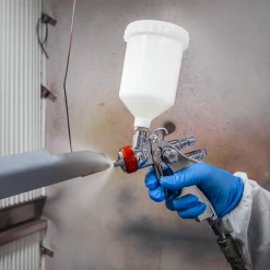 Sealey HVLP Gravity Feed Spray Gun - 1.3mm Set-Up -Bodyshop Store HVLP746 ACT IN USE DFC1323436