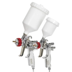 Sealey HVLP Top Coat/Touch-Up Gravity Feed Spray Gun Set