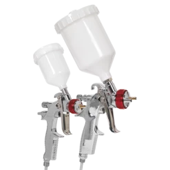 Sealey HVLP Top Coat/Touch-Up Gravity Feed Spray Gun Set -Bodyshop Store HVLP774 PIC2 DFC0883652