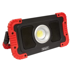 Sealey 20W COB LED Rechargeable Floodlight With Wireless Speakers & Power Bank