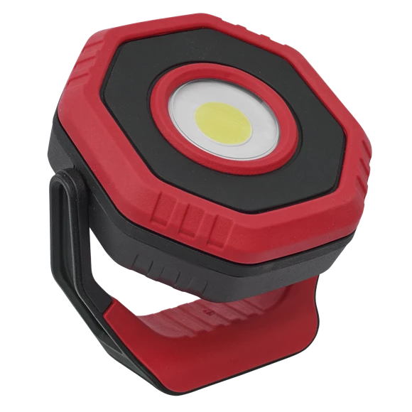 Sealey 360° 14W COB LED Rechargeable Pocket Floodlight With Magnet - Red 2 Sealey 360° 14W COB LED Rechargeable Pocket Floodlight With Magnet - Red - Image 2