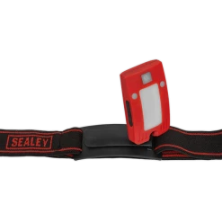 Sealey 2W COB LED Rechargeable Head Torch With Auto-Sensor - Red -Bodyshop Store LED360HTR PIC3 DFC0161737