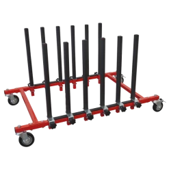 Sealey Mobile Panel Storage Rack Holds 5 Panels