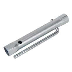 Sealey 18/21mm Double End Long Reach Spark Plug Box Spanner With L-Bar