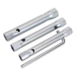 Sealey 3pc Double End Long Reach Spark Plug Box Spanner Set