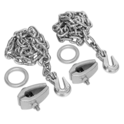 Sealey Chain Kit 2 X 2m Chains - 2 Clamps