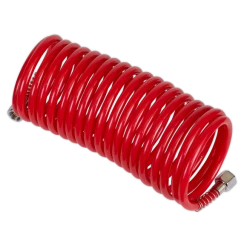 Sealey 5m X Ø5mm PE Coiled Air Hose With 1/4"BSP Unions