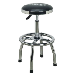 Sealey Heavy-Duty Pneumatic Workshop Stool With Adjustable Height Swivel Seat -Bodyshop Store SCR17 1