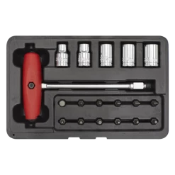 Sealey 18pc Socket & JIS Bit Set -Bodyshop Store SMC31 STRAIGHT DFC0884125