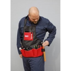 Sealey 16-Pocket Mechanic's Tool Apron -Bodyshop Store SMC44 ACT IN USE DFC0801466