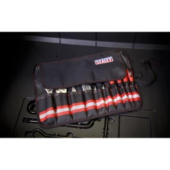 Sealey 10-Pocket Tool Roll -Bodyshop Store SMC45 ACT IN USE CLOSED DFC0379835