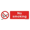 Sealey No Smoking - Prohibition Safety Sign - Rigid Plastic - Pack Of 10