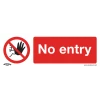 Sealey No Entry - Prohibition Safety Sign - Self-Adhesive Vinyl - Pack Of 10