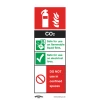 Sealey CO2 Fire Extinguisher - Safe Conditions Safety Sign - Rigid Plastic - Pack Of 10