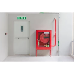 Sealey Fire Exit (Down) - Safe Conditions Safety Sign - Self-Adhesive Vinyl -Bodyshop Store SS22V1 ACT IN USE DFC0875809 1