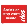 Sealey Sprinkler Stop Valve - Safe Conditions Safety Sign - Rigid Plastic - Pack Of 10