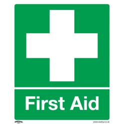 Sealey First Aid - Safety Sign - Self-Adhesive Vinyl - Pack Of 10