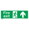 Sealey Fire Exit (Up) - Safe Conditions Safety Sign - Rigid Plastic - Pack Of 10