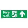 Sealey Fire Exit (Up) - Safe Conditions Safety Sign - Self-Adhesive Vinyl - Pack Of 10