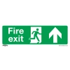 Sealey Fire Exit (Up) - Safe Conditions Safety Sign - Self-Adhesive Vinyl