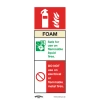 Sealey Foam Fire Extinguisher - Safe Conditions Safety Sign - Self-Adhesive Vinyl - Pack Of 10