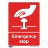 Sealey Emergency Stop - Safe Conditions Safety Sign - Rigid Plastic