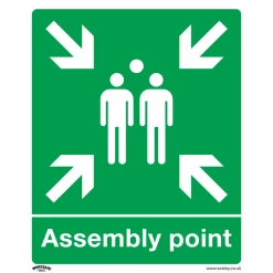Sealey Assembly Point - Safe Conditions Safety Sign - Rigid Plastic -Bodyshop Store SS37P1 DFC0862207 1