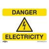Sealey Danger Electricity - Warning Safety Sign - Rigid Plastic