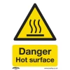 Sealey Danger Hot Surface - Warning Safety Sign - Rigid Plastic