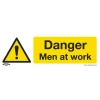 Sealey Danger Men At Work - Warning Safety Sign - Self-Adhesive Vinyl - Pack Of 10