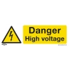Sealey Danger High Voltage - Warning Safety Sign - Rigid Plastic