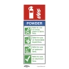 Sealey Powder Fire Extinguisher - Safe Conditions Safety Sign - Rigid Plastic