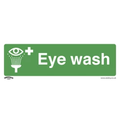 Sealey Eye Wash - Safe Conditions Safety Sign - Rigid Plastic