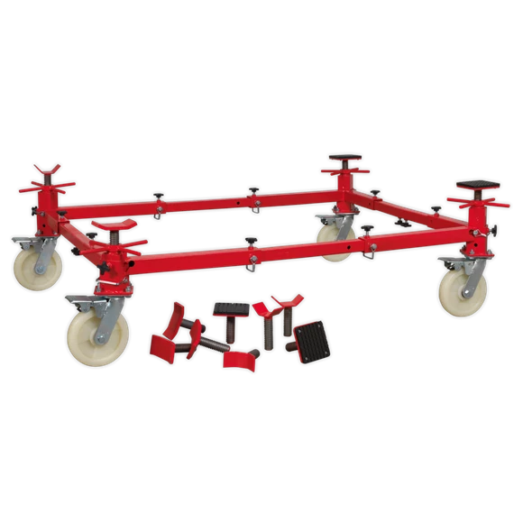 Sealey 900kg Adjustable 4-Post Vehicle Moving Dolly 1 Sealey 900kg Adjustable 4-Post Vehicle Moving Dolly