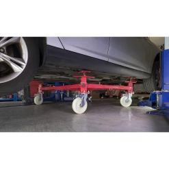 Sealey 900kg Adjustable 4-Post Vehicle Moving Dolly 11 Sealey 900kg Adjustable 4-Post Vehicle Moving Dolly -Bodyshop Store VMD002 ACT IN USE DFC0266494