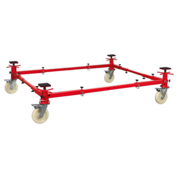 Sealey 900kg Adjustable 4-Post Vehicle Moving Dolly 3 Sealey 900kg Adjustable 4-Post Vehicle Moving Dolly - Image 3